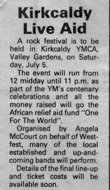 Kirkcaldy live aid article